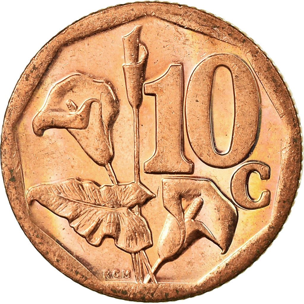 South Africa | 10 Cents Coin | Flowers | Arum Lily | Uc:5 | 2013