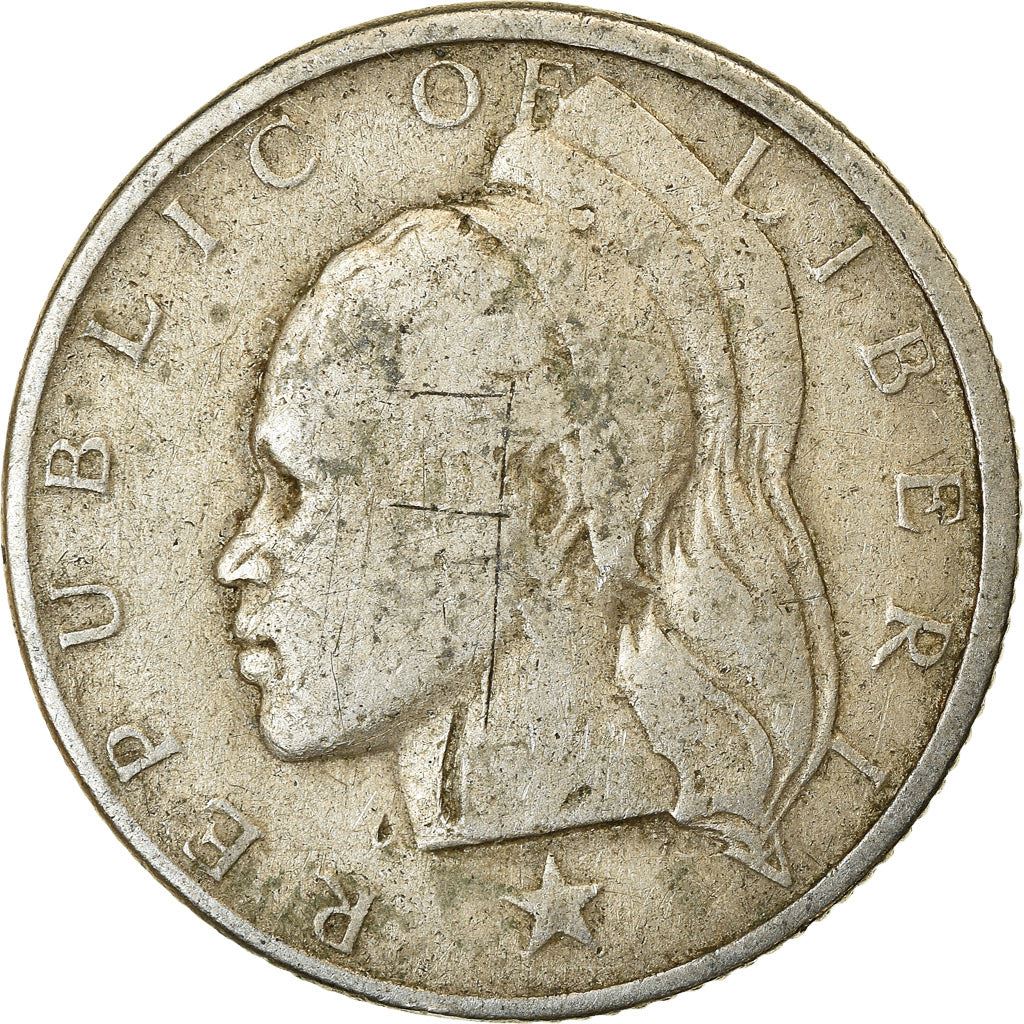 Liberia | 25 Cents Coin | Olive Branches | Km:16A | 1966 - 1990