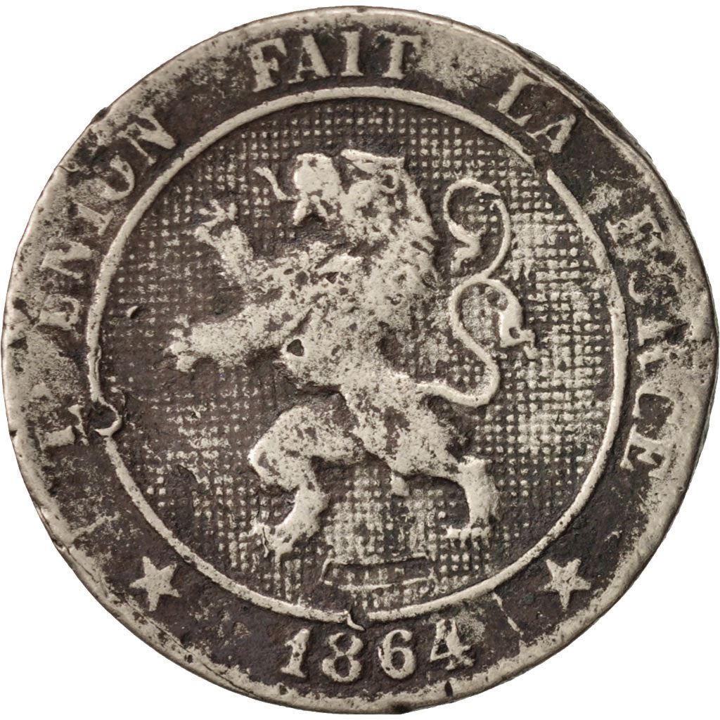 Belgium | 5 Centimes Coin | Léopold I | Copper-nickel | KM:21 | 1861-1864