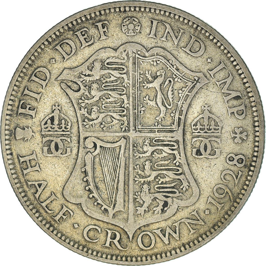 United Kingdom | 1/2 Crown Coin | George V | KM:835 | 1927 - 1936