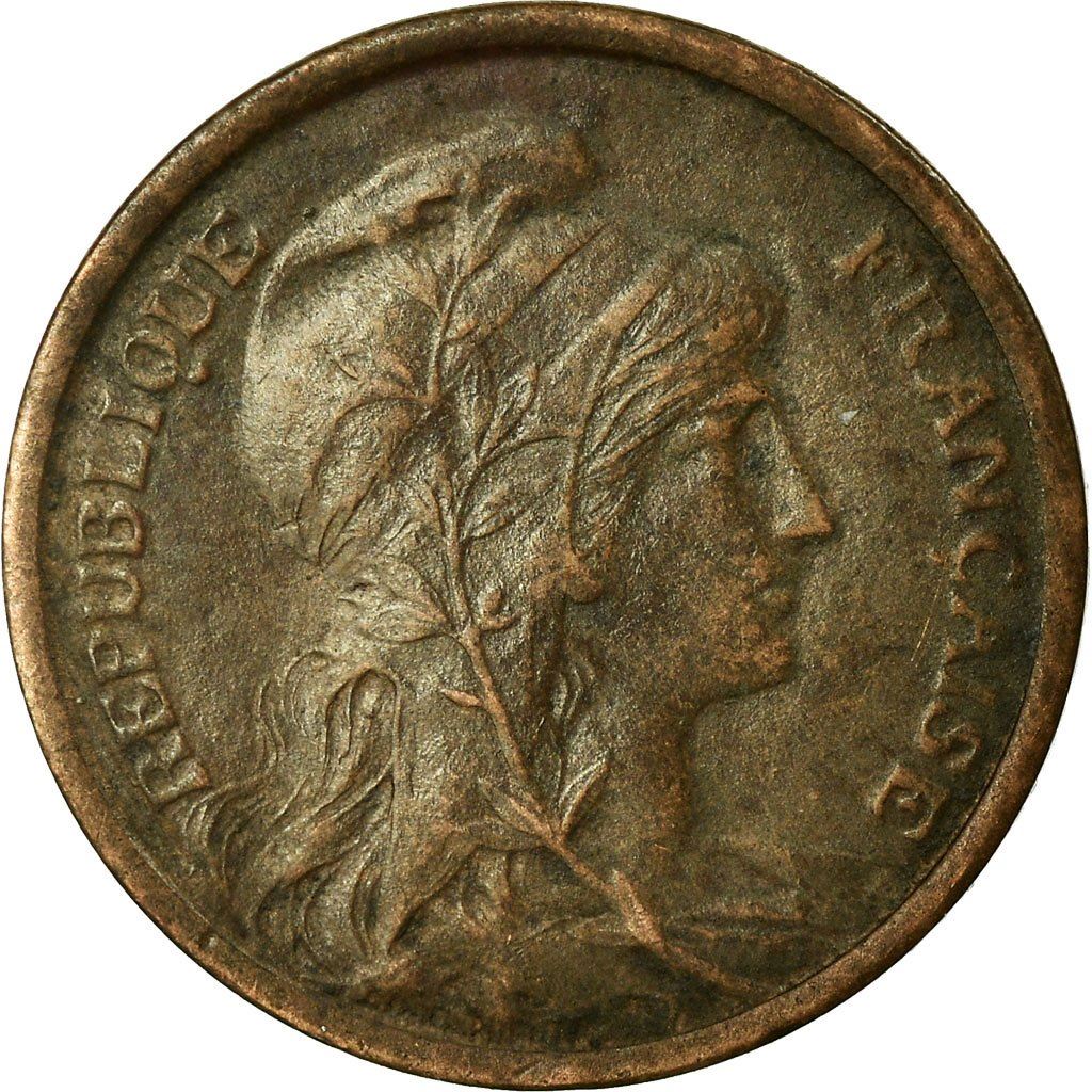 French 1 Centime Coin | Third Republic | KM840 | France | 1898 - 1920