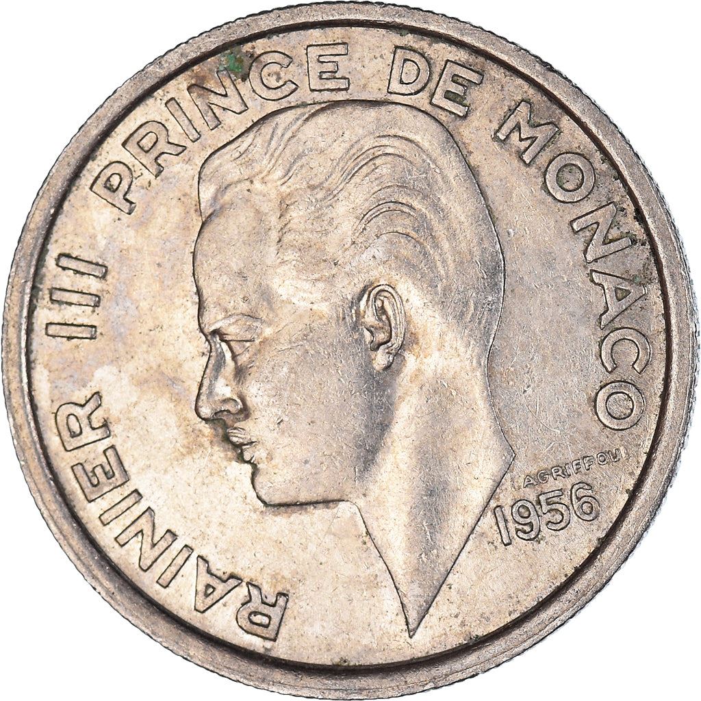Monaco | 100 Francs Coin | Rainier III | Km:134 | 1956