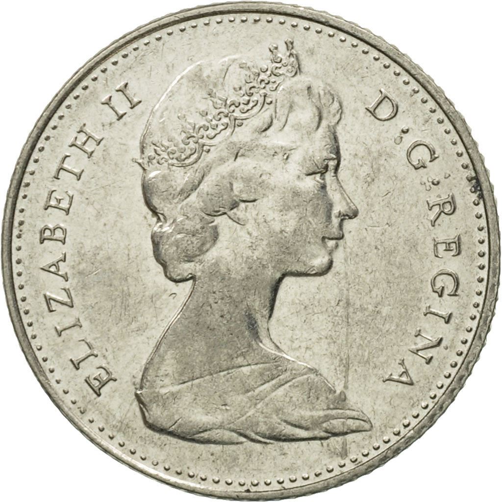 Canada | 10 Cents Coin | Nickel | 2nd portrait | KM:72a | 1968