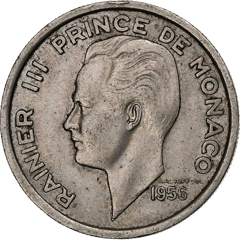 Monaco | 100 Francs Coin | Rainier III | Km:134 | 1956