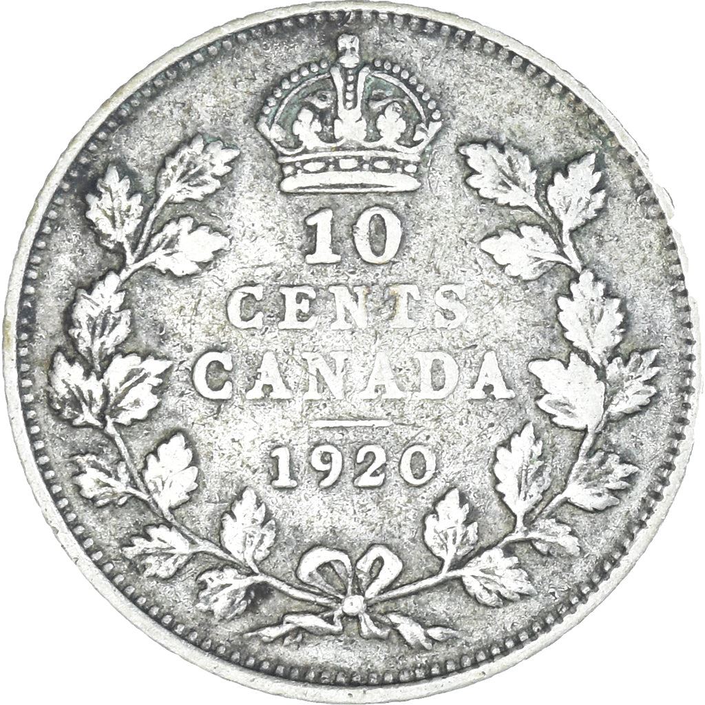 Canada 10 Cents Coin | King George V | KM23a | 1920 - 1936