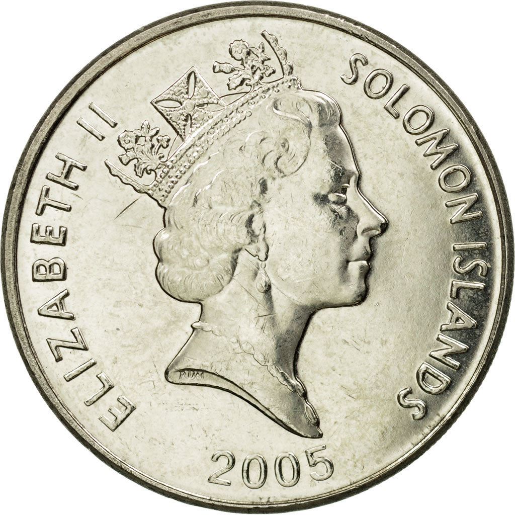 Solomon Islands | 20 Cents Coin | Elizabeth II | Malaita Pendant | Km:28 | 1987 - 2010