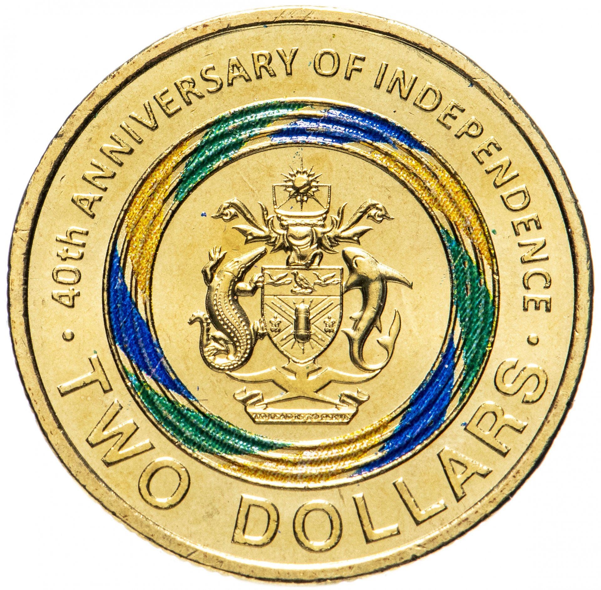Saliamono Salos | 2 dolerių moneta | Nepriklausomybė | Aliuminio bronza | KM:797 | 2018