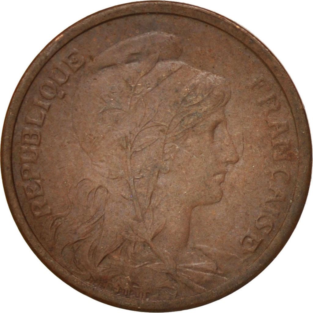 French 1 Centime Coin | Third Republic | KM840 | France | 1898 - 1920