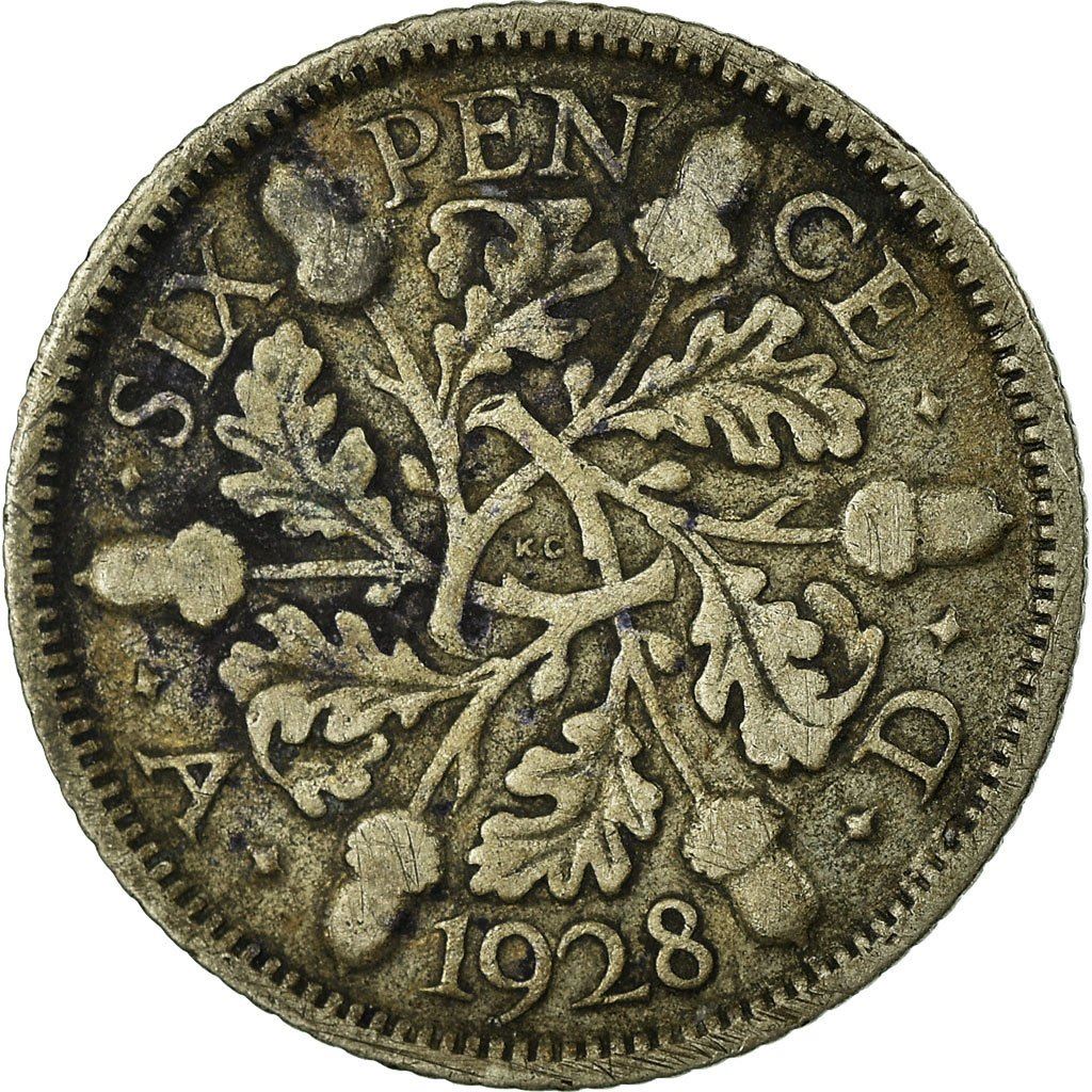 United Kingdom | 6 Pence Coin | George V | KM:832 | 1927 - 1936