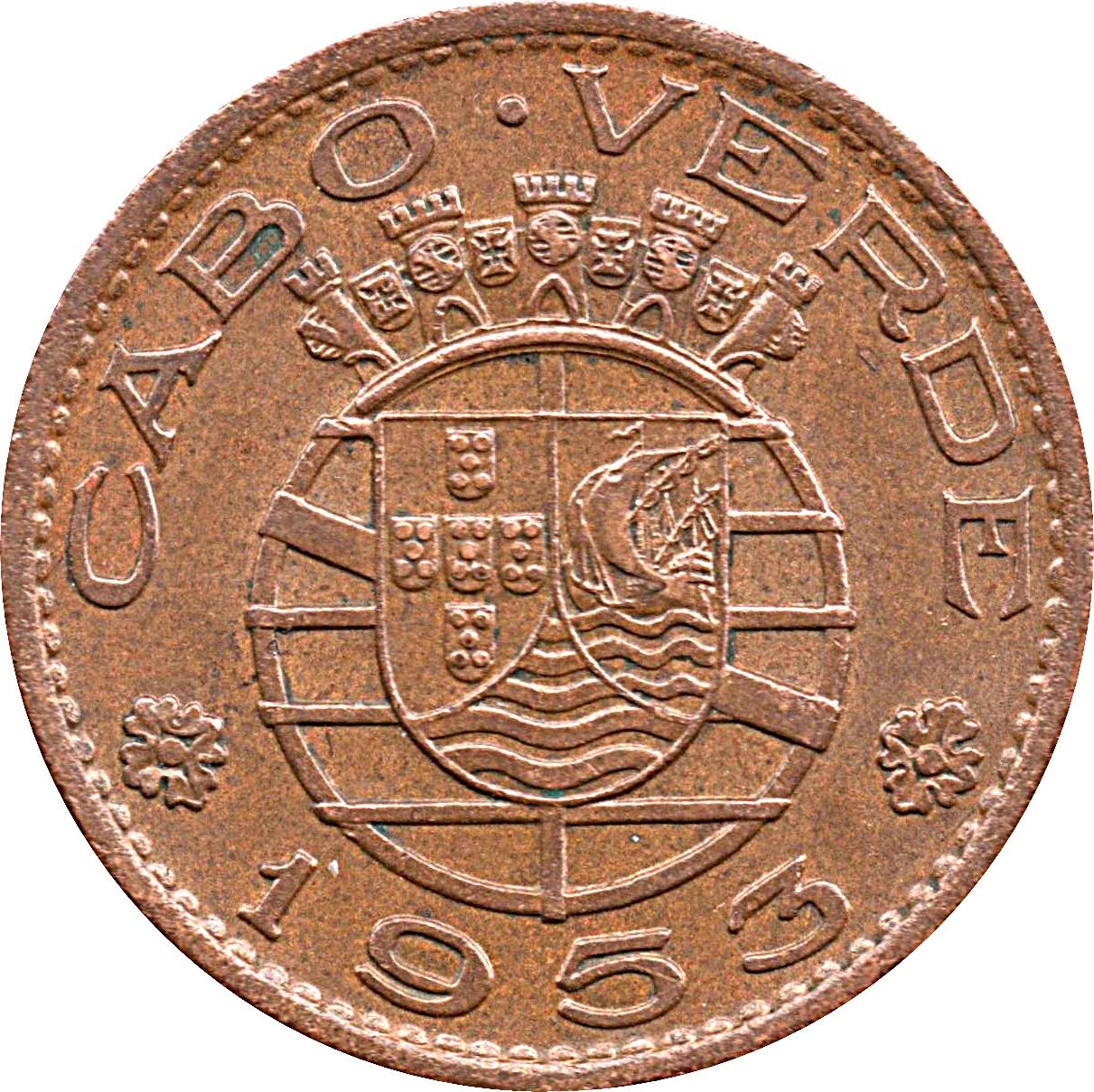 Cape Verde 1 Escudo | KM8 | 1953 - 1968