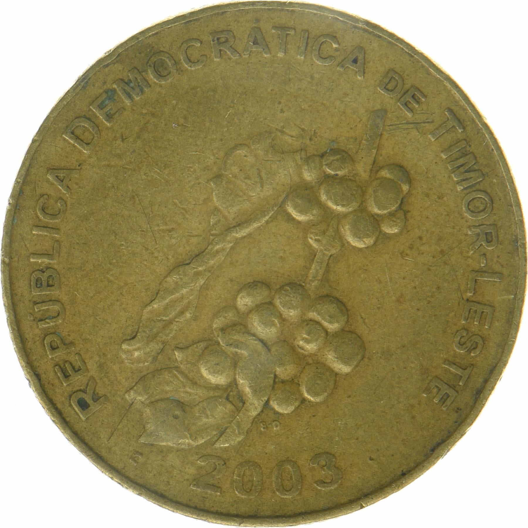 Timor-Leste | 50 Centavos Coin | Coffee berries | Km:5 | 2003 - 2017