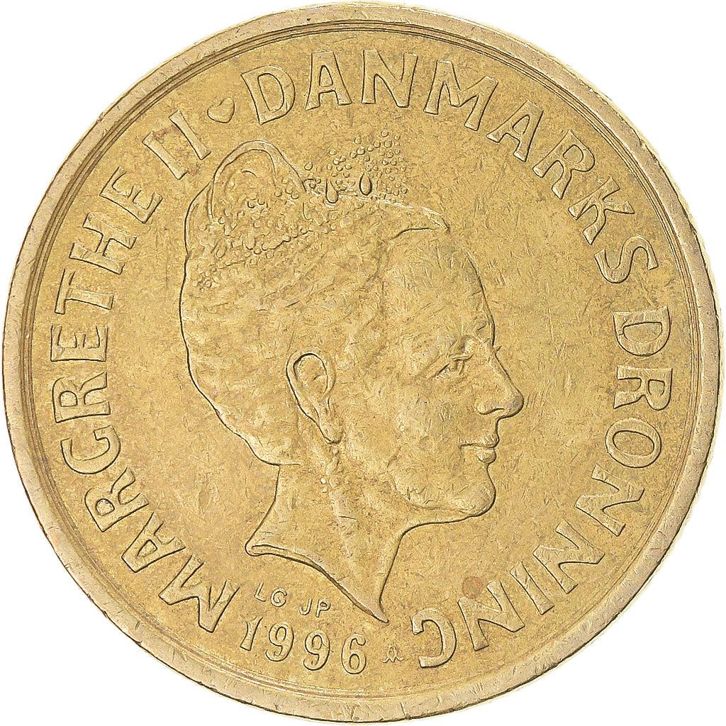 Denmark | 20 Kroner Coin | Margarethe II | Km:878 | 1994 - 1999