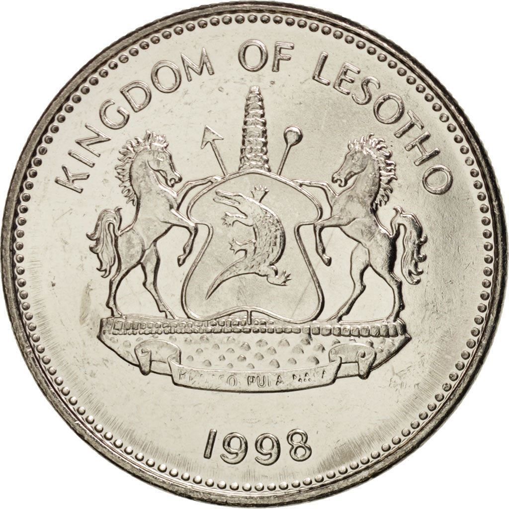 Lesotho | 2 Maloti Coin | Maize plants | Km:58 | 1996 - 2018