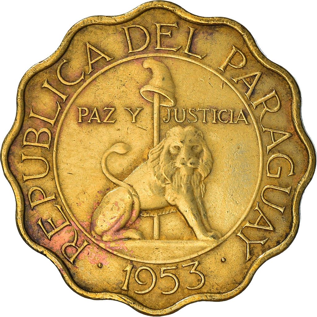 Paraguay | 25 Centimos Coin | Sello de Hacienda | Km:27 | 1953