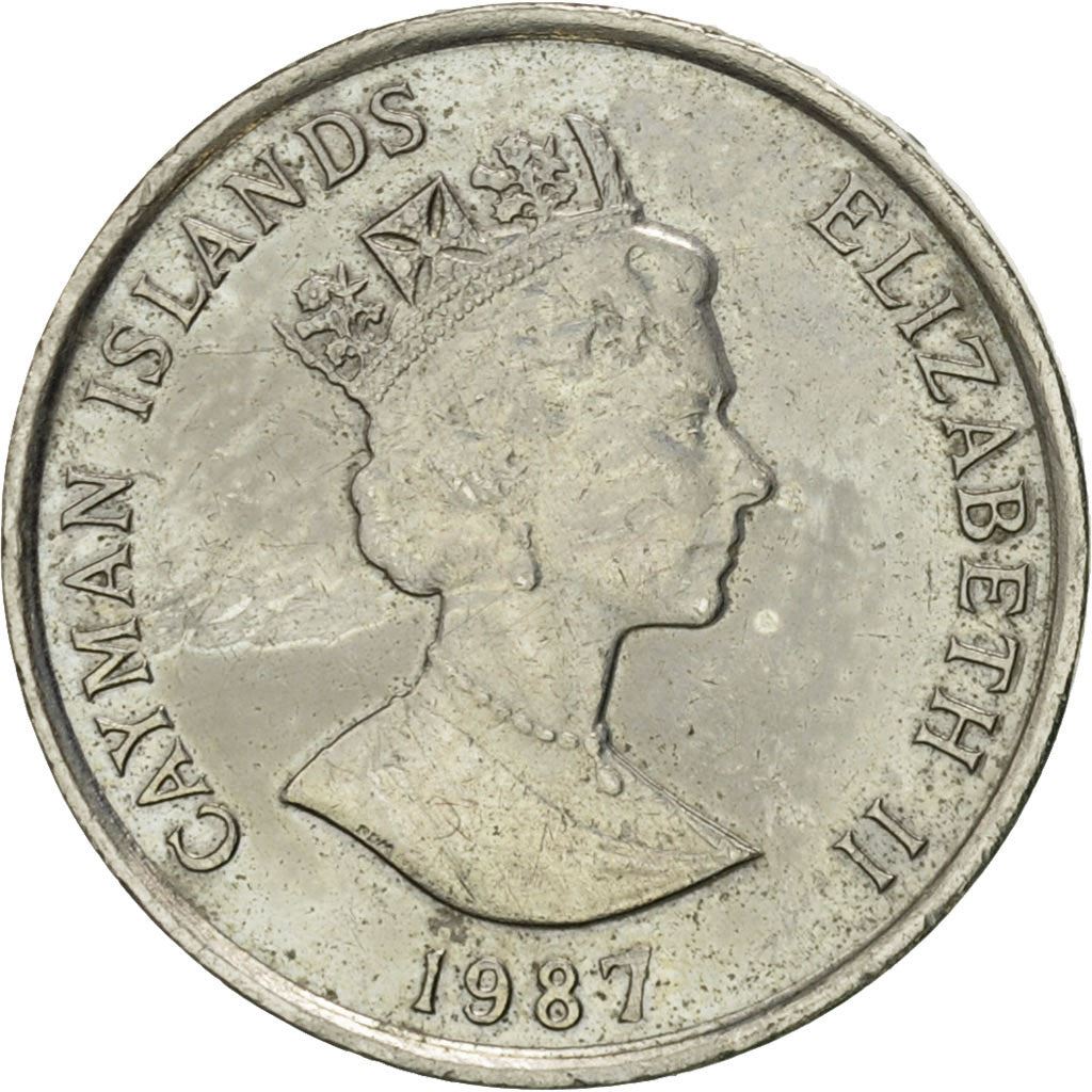 Cayman Islands | 5 Cents Coin | Crayfish | Elizabeth II | Km:88 | 1987 - 1990