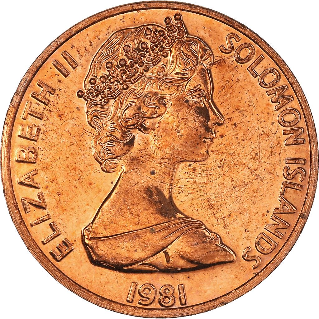 Solomon Islands | 2 Cents Coin | Elizabeth II | Eagle Spirit | Km:2 | 1977 - 1983