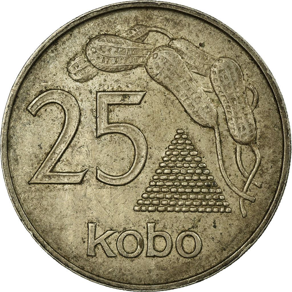 Nigeria | 25 Kobo Coin | Groundnuts | Km:11 | 1973 - 1975