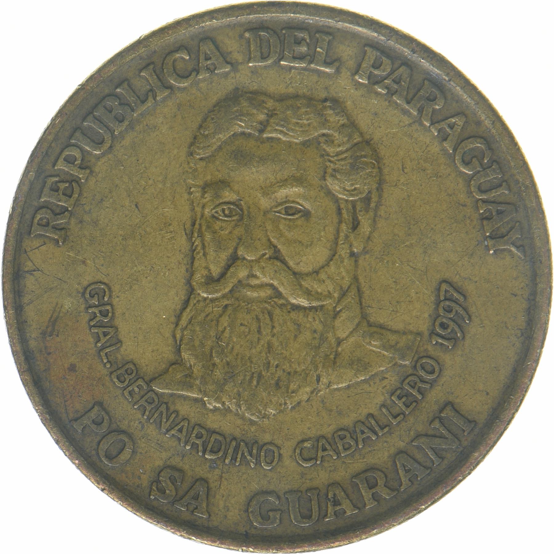 Paraguay | 500 Guaranies Coin | Bernardino Caballero | KM:194 | 1997