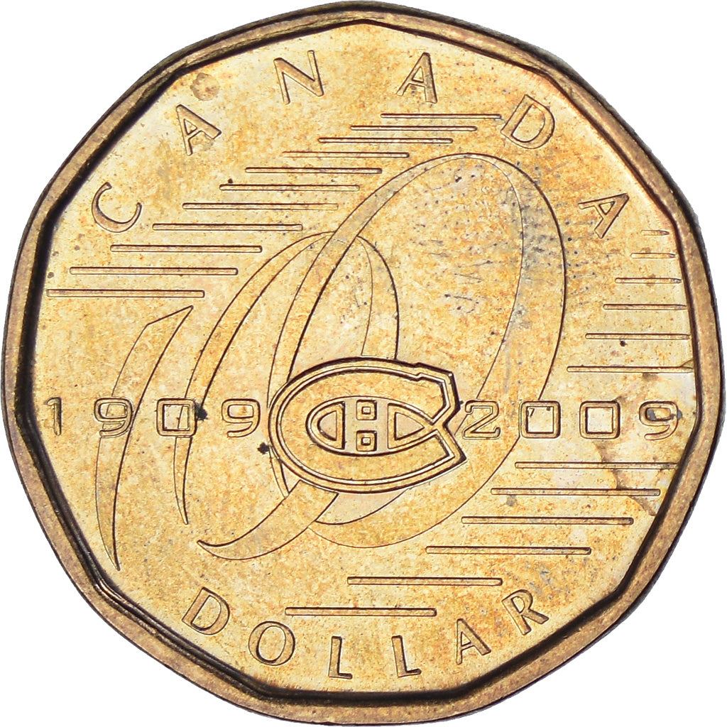 Canada | 1 Dollar Coin | Bronze plated nickel | Montreal Canadiens | KM:864 | 2009
