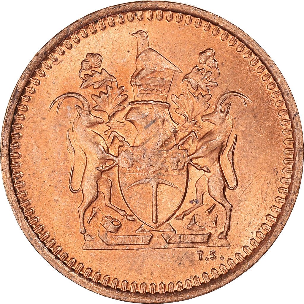 Rhodesia | 1/2 Cent Coin | Antelopes | Km:9 | 1970 - 1977