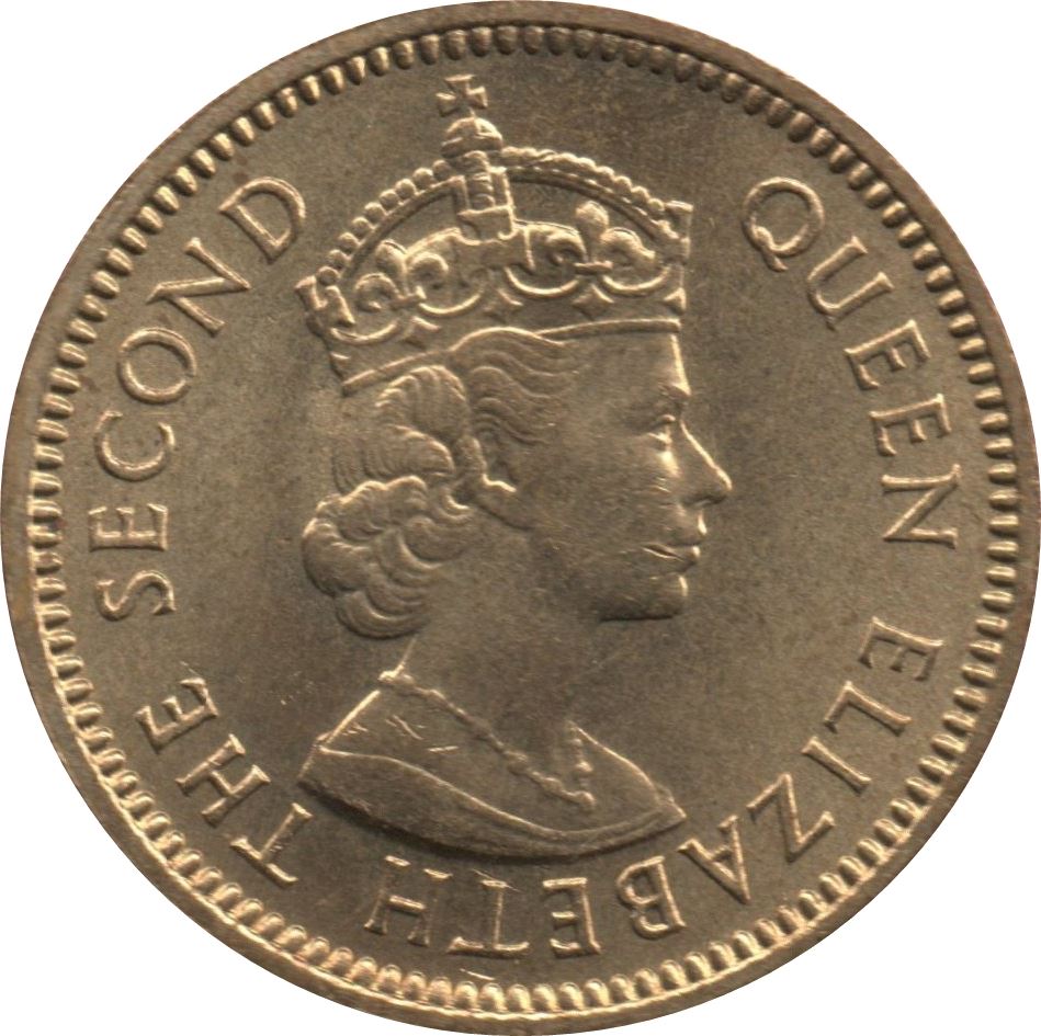 Belizean 5 Cents Coin | Queen Elizabeth II | KM31 | Belize | 1956 - 1973