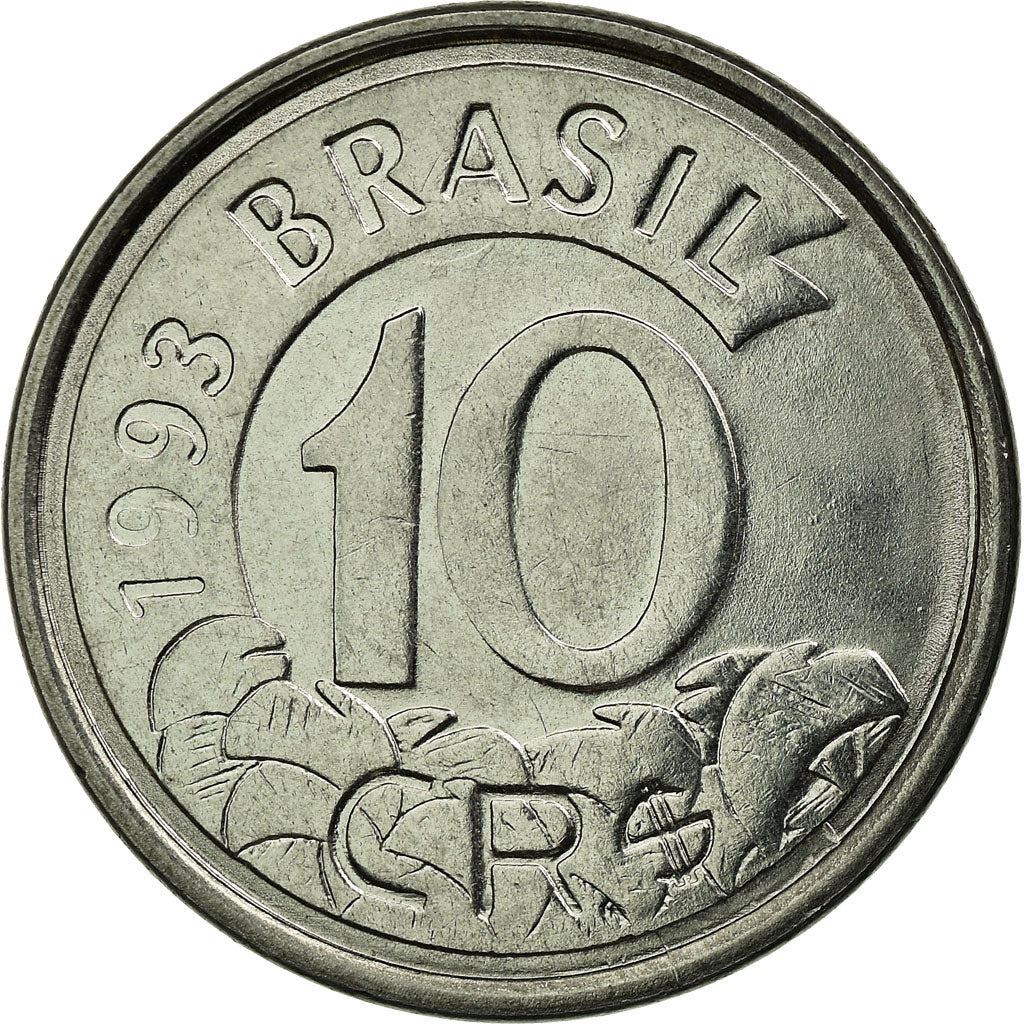 Brazil | 10 Cruzeiros Reais Coin | Anteater | Km:628 | 1993 - 1994