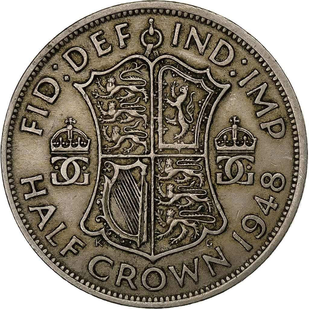 United Kingdom | 1/2 Crown Coin | George VI | Km:866 | 1947 - 1948