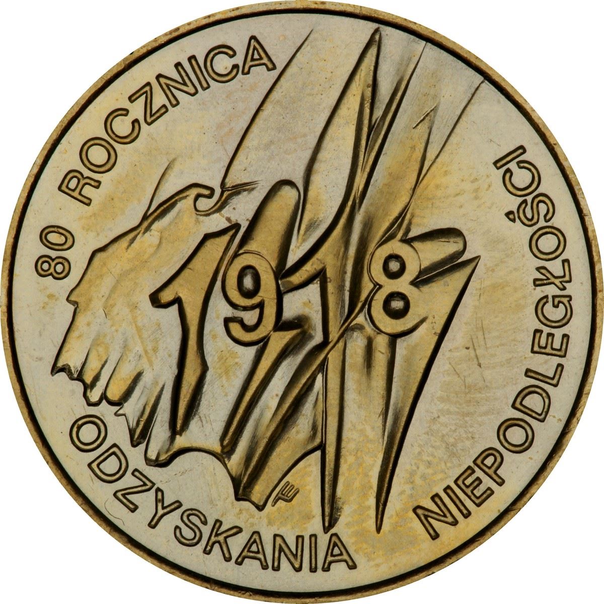 Poland | 2 Z?ote | Odzyskania Niepodleg?o?ci | Eagle | KM349 | 1998