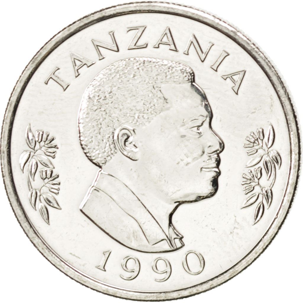 Tanzania | 50 Senti Coin | Rabbit | Km:26 | 1988 - 1990