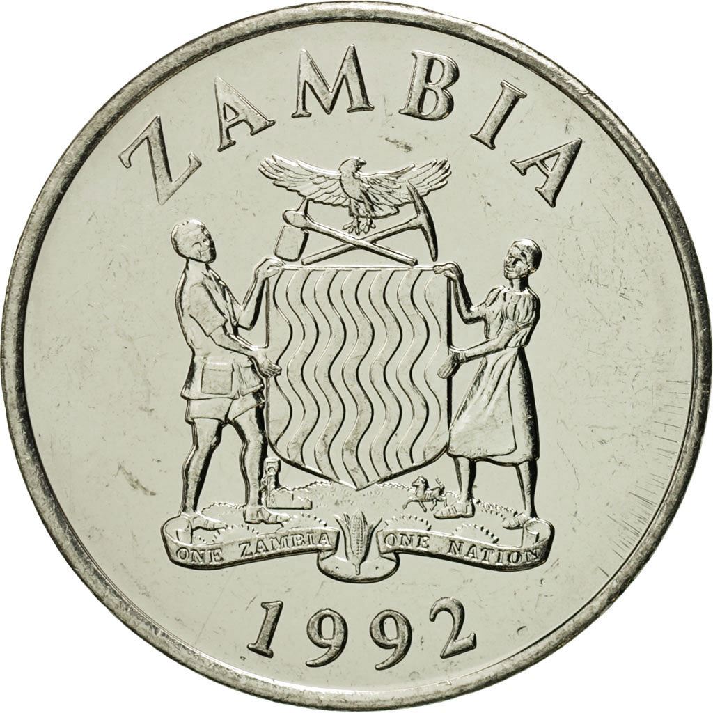 Zambia | 50 Ngwee Coin | Kafue Lechwe | Km:30 | 1992