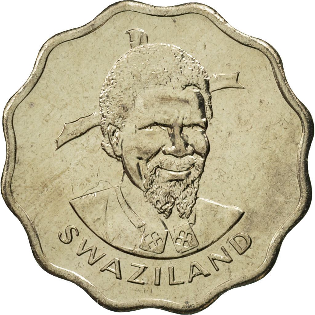 Eswatini 5 Cents Coin | King Sobhuza II | Arum Lily | KM9 | 1974 - 1979