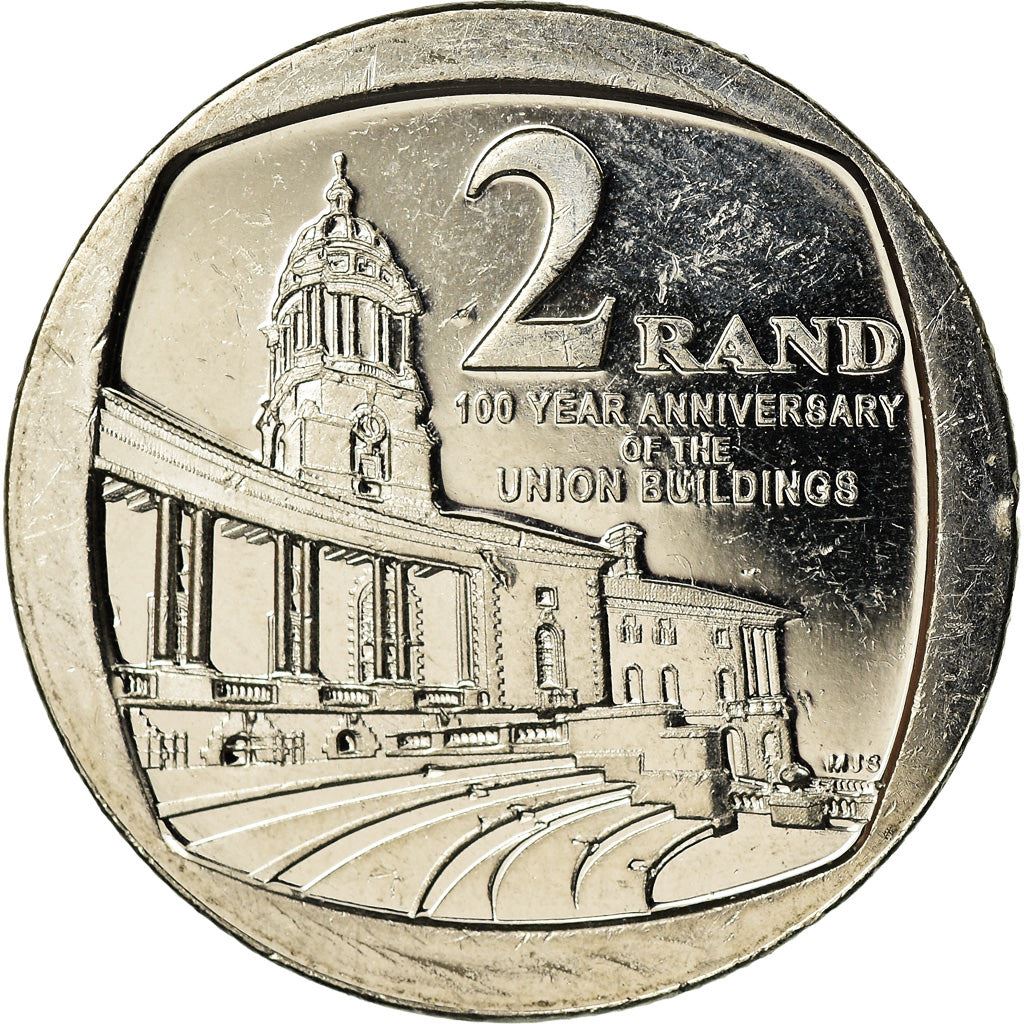 South Africa | 2 Rand Coin | Union Buildings | 100th Anniversary | Uc:100 | 2013