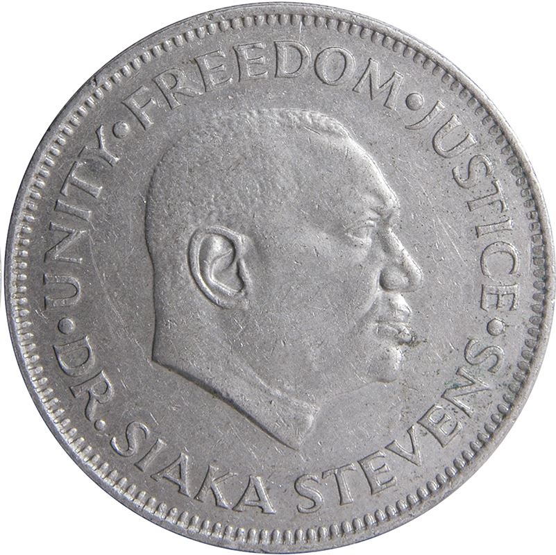 Sierra Leone | 20 Cents Coin | Dr. Siaka Stevens | KM30 | 1978 - 1984