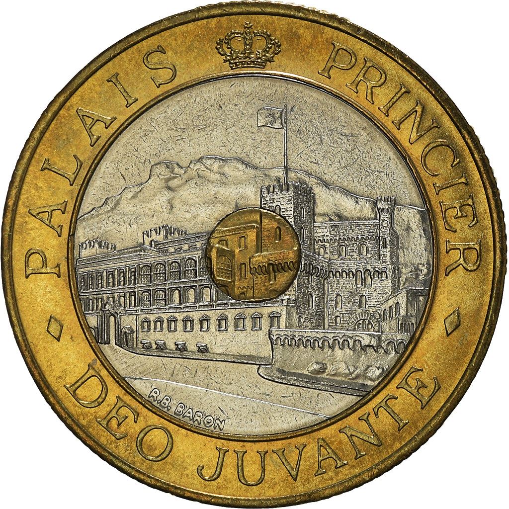 Monaco | 20 Francs Coin | Trimetallic | Palace | KM:165 | 1992-1997
