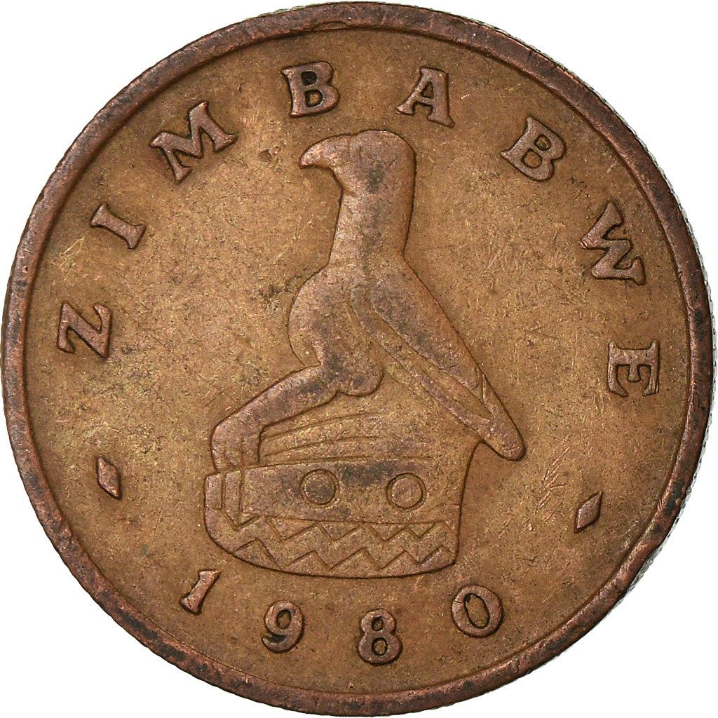 Zimbabwe | 1 Cent Coin | Great Zimbabwe Bird | Km:1 | 1980 - 1988