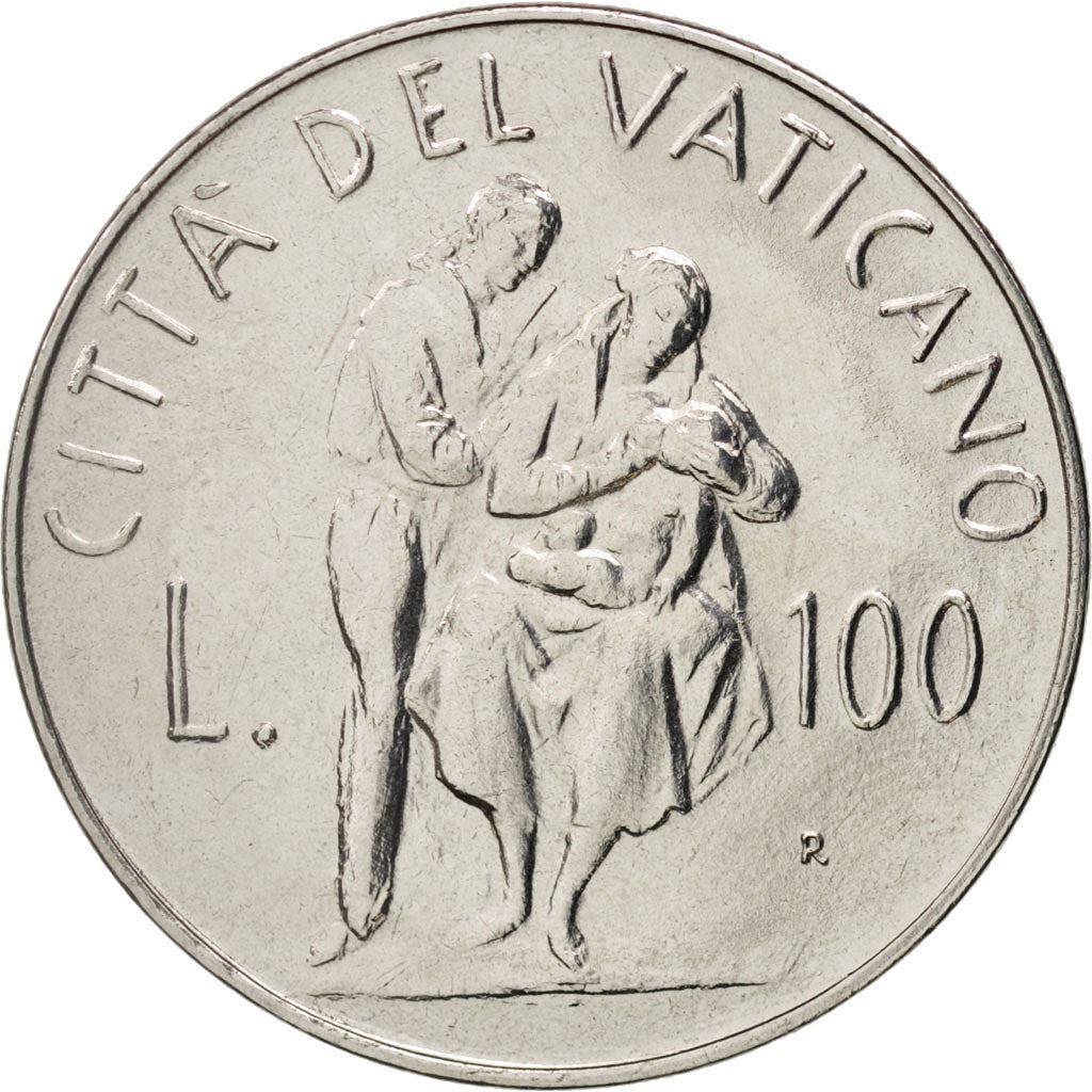 Vatican City | 100 Lire Coin | Family | Km:164 | 1982