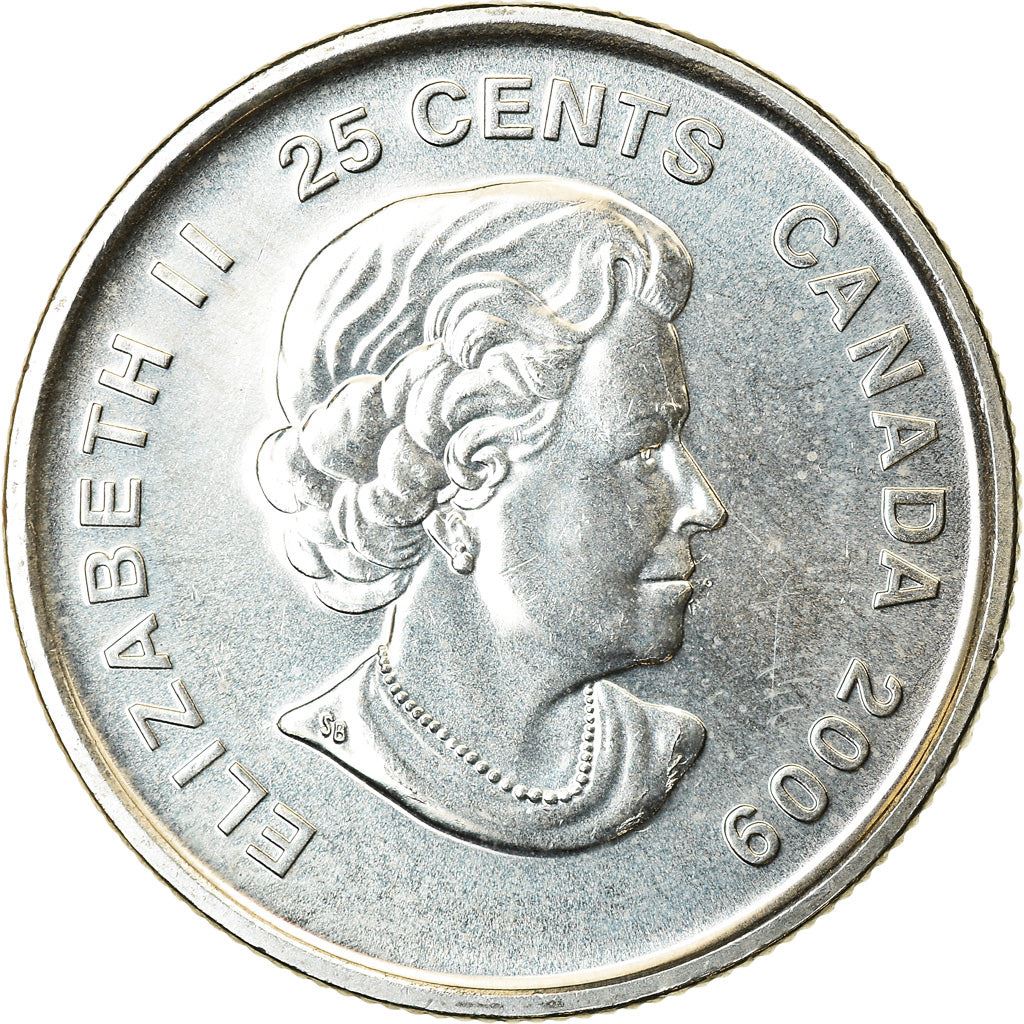 Canada | 25 Cents Coin | Nickel plated steel | Women's hockey | KM:1064 | 2009