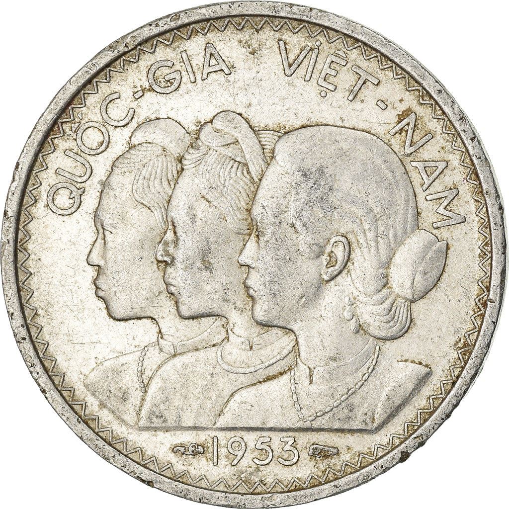 South Vietnam | 20 Su Coin | Rice plant | Km:2 | 1953