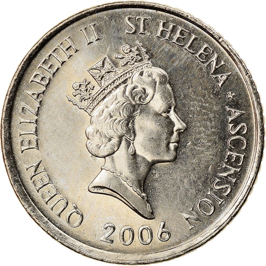 Santa Elena y Ascensión | Moneda de 5 peniques | Isabel II | Tortuga gigante | Km:22 | 1998 - 2006