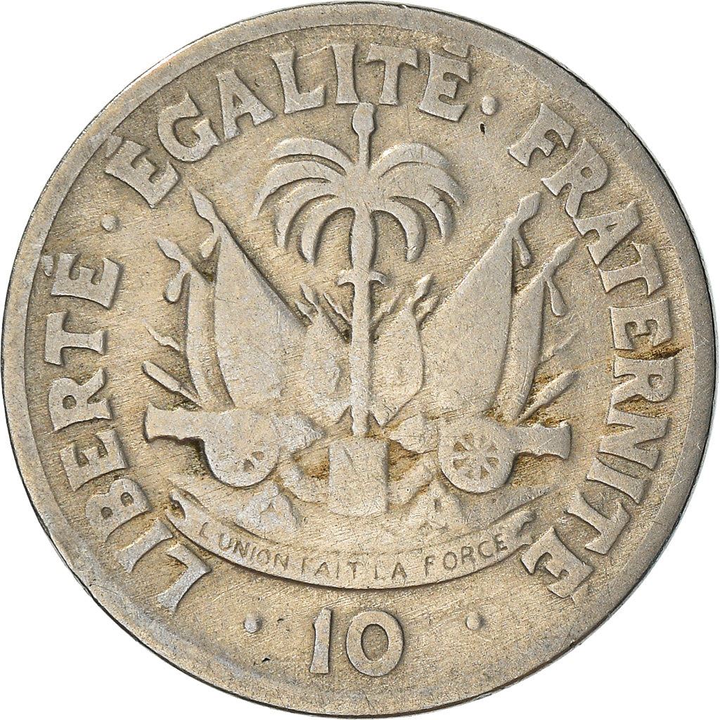 Haiti | 10 Centimes Coin | Dumarsais Estime | Cannon | Km:58 | 1949