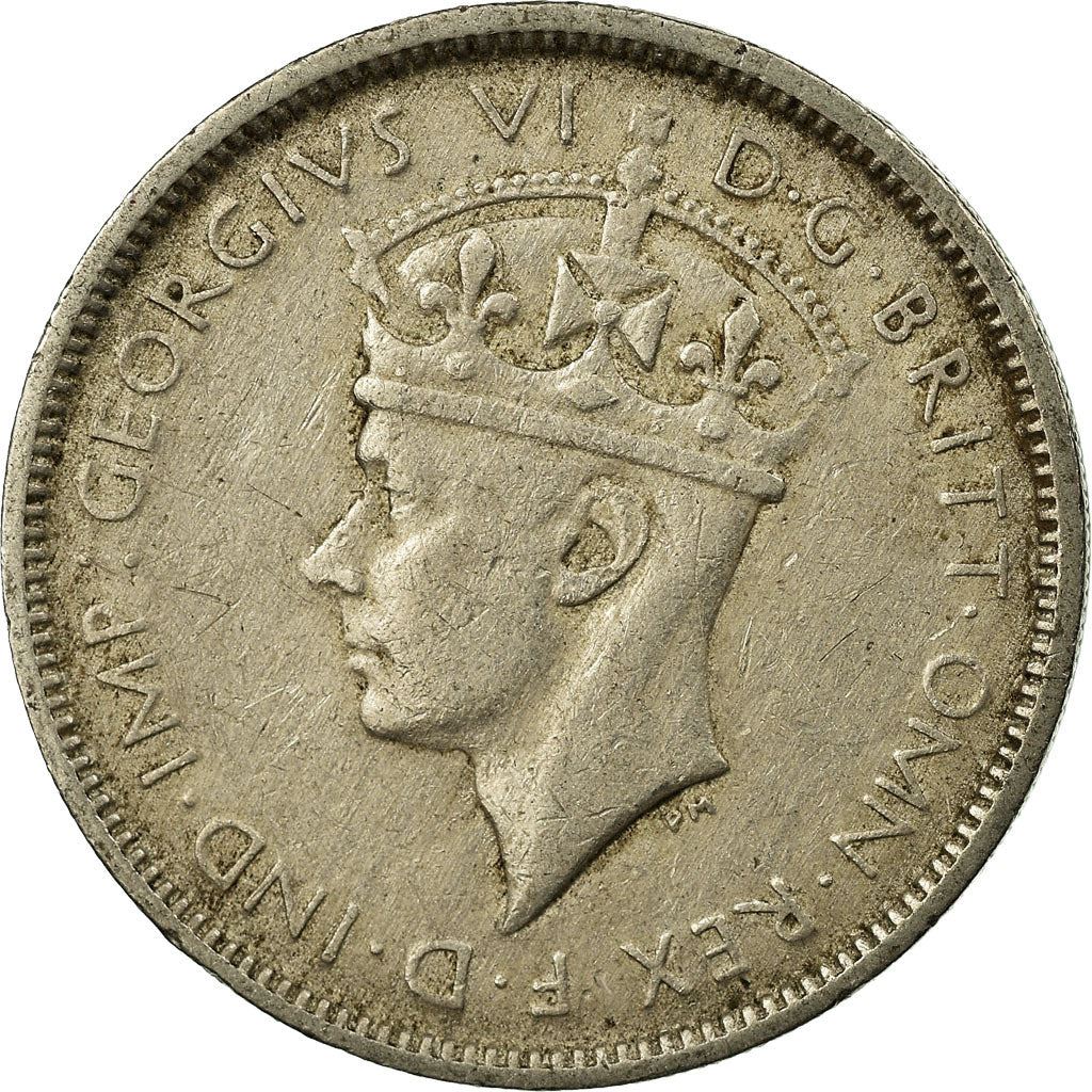 British West Africa | 3 Pence Coin | George VI | Wreath | Km:21 | 1938 - 1947
