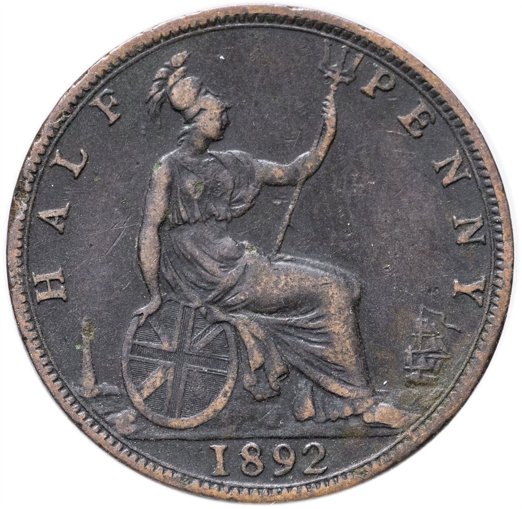 United Kingdom | 1/2 Penny Coin | Victoria | KM:754 | 1874 - 1894