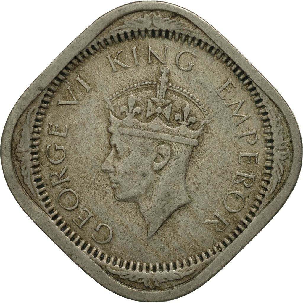 India - British | 2 Annas Coin | King George VI | Km:541 | 1939 - 1941