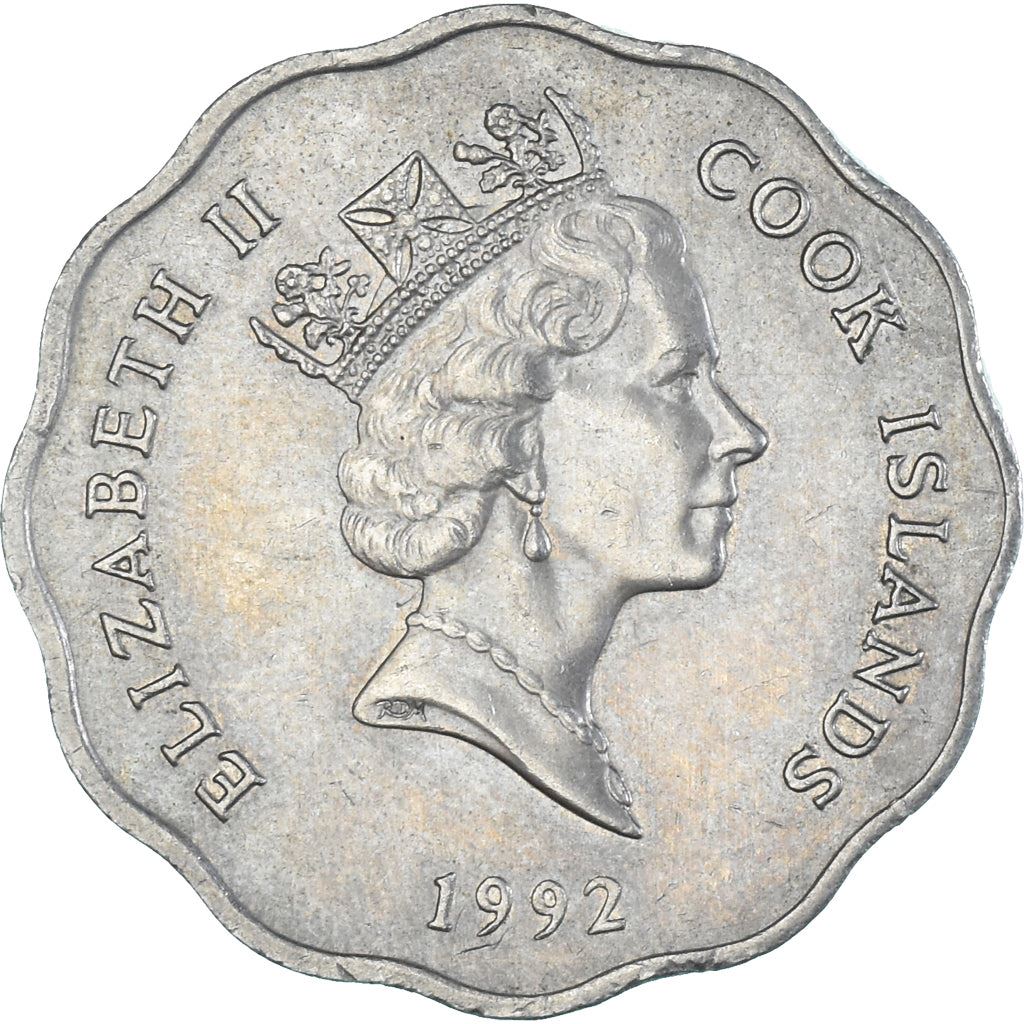 Cook Islands | 1 Dollar Coin | Elizabeth II | Tangaroa | Km:37 | 1987 - 1994
