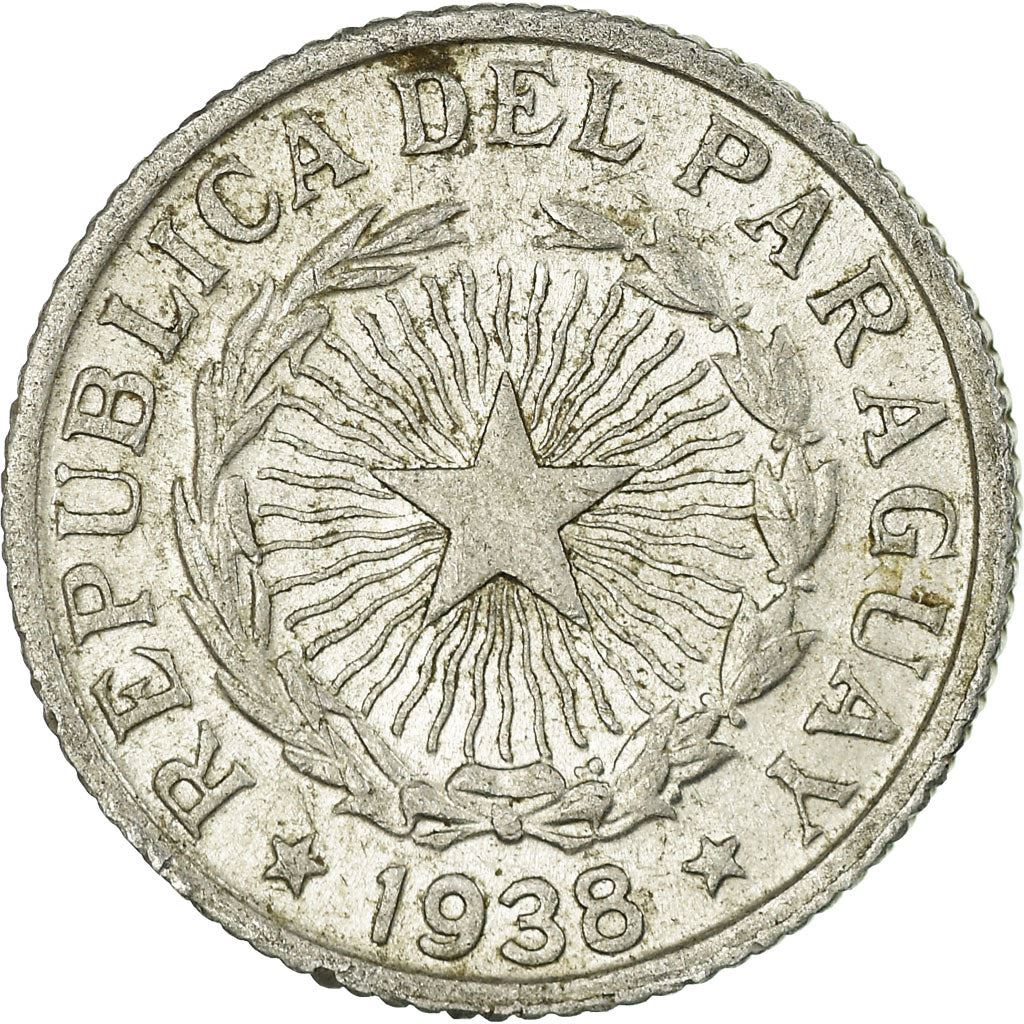 Paraguay | 2 Pesos Coin | Sello Nacional | KM:17 | 1938