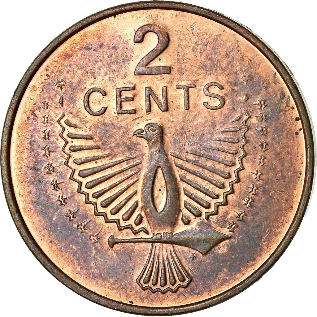 Solomon Islands | 2 Cents Coin | Elizabeth II | Eagle Spirit | Km:2 | 1977 - 1983