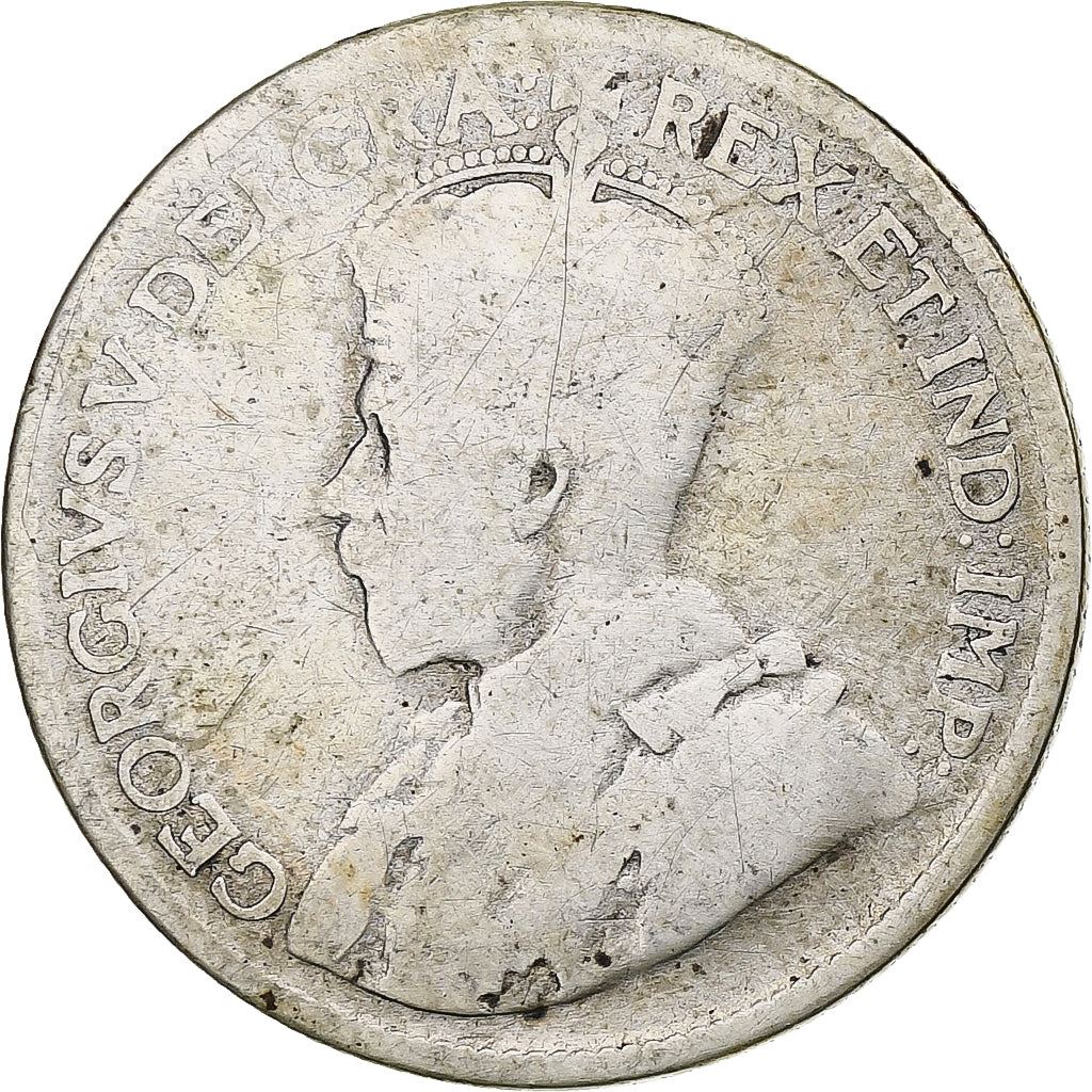 Canada | 25 Cents Coin | Silver | Crown | Wreath | KM:24a | 1920-1936
