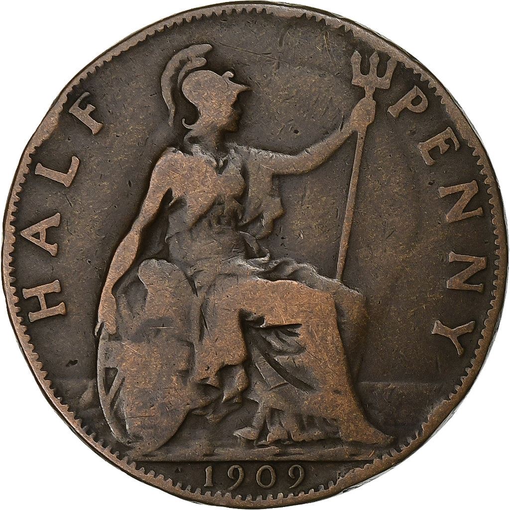 United Kingdom | 1/2 Penny Coin | Edward VII | Km:793 | 1902 - 1910