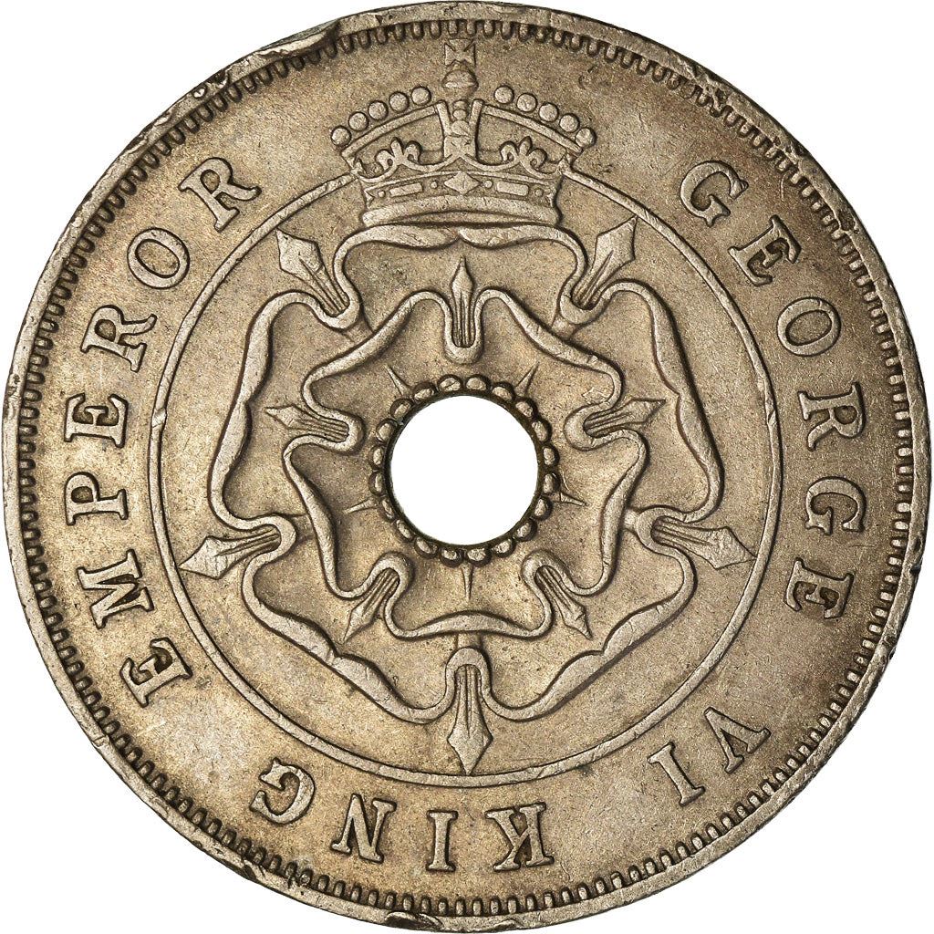 Southern Rhodesia | 1 Penny Coin | Crowned Flower | Km:8 | 1937 - 1942
