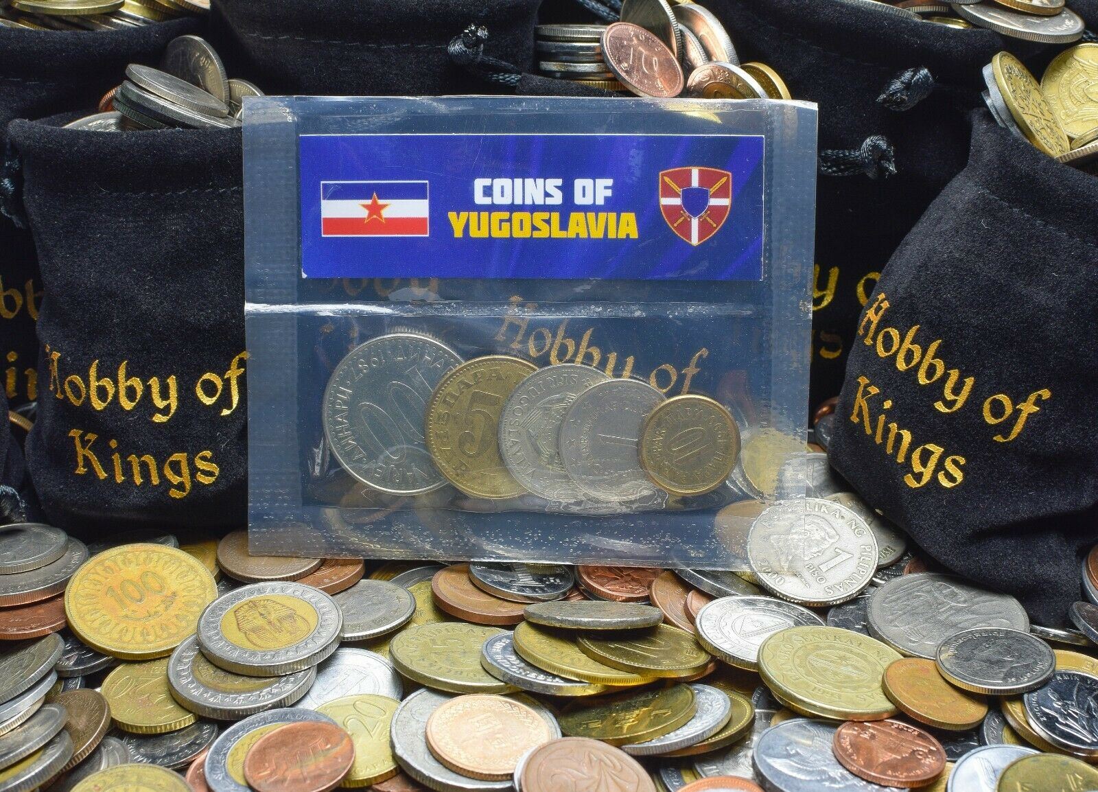 5 Mixed Coins From Yugoslavia | Para - Dinar | Wheat | Torch | Stars | Cogwheel | 1945 - 2003